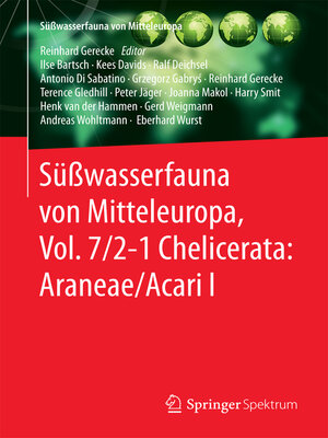 cover image of Süßwasserfauna von Mitteleuropa, Volume 7/2-1 Chelicerata